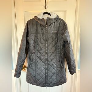 Columbia Soft Gray Fleece Jacket